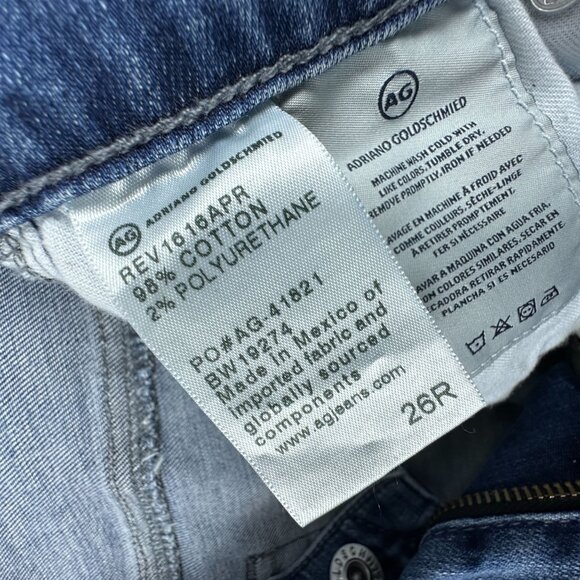 AG Adriano Goldschmied Jeans Size 26R The Harper Essential Straight Womens Blue - Picture 5 of 11